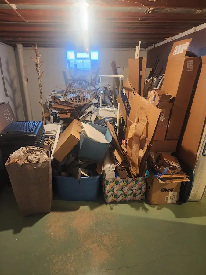 Roll-off dumpster container at job site for Construction Dumpster Rental in Crystal Springs